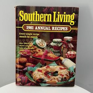Hardcover Cookbook Southern Living 1981 Annual Recipes vintage